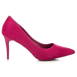 Comer Tacchi alti in camoscio rosa