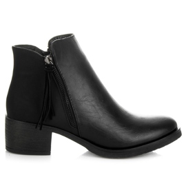 Vices New Collection Stivaletti Chelsea con frange nero