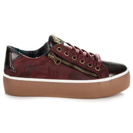 Kylie Sneakers Bordo Laccato rosso