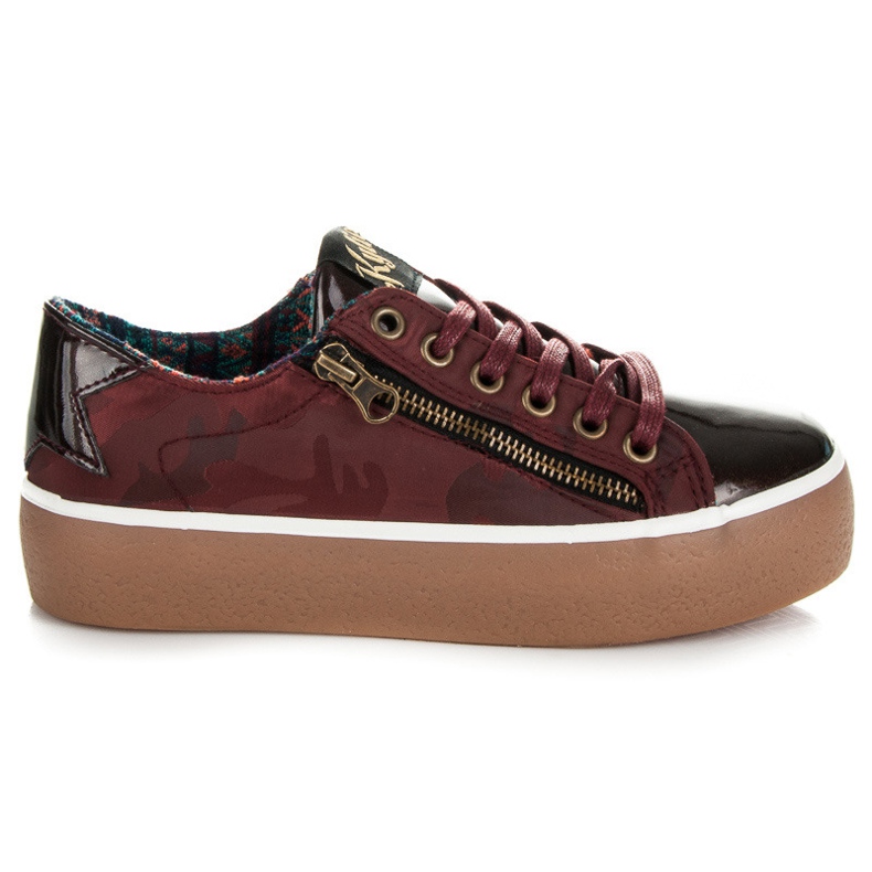 Kylie Sneakers Bordo Laccato rosso