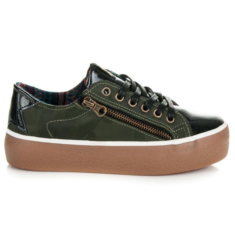 Kylie Sneakers laccate verde