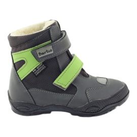 Stivali bartuś stivali con membrana 315 per velcro grigio/verde