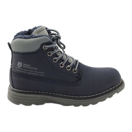 DK Scarponi da trekking invernali con cerniera 75009 blu navy grigio