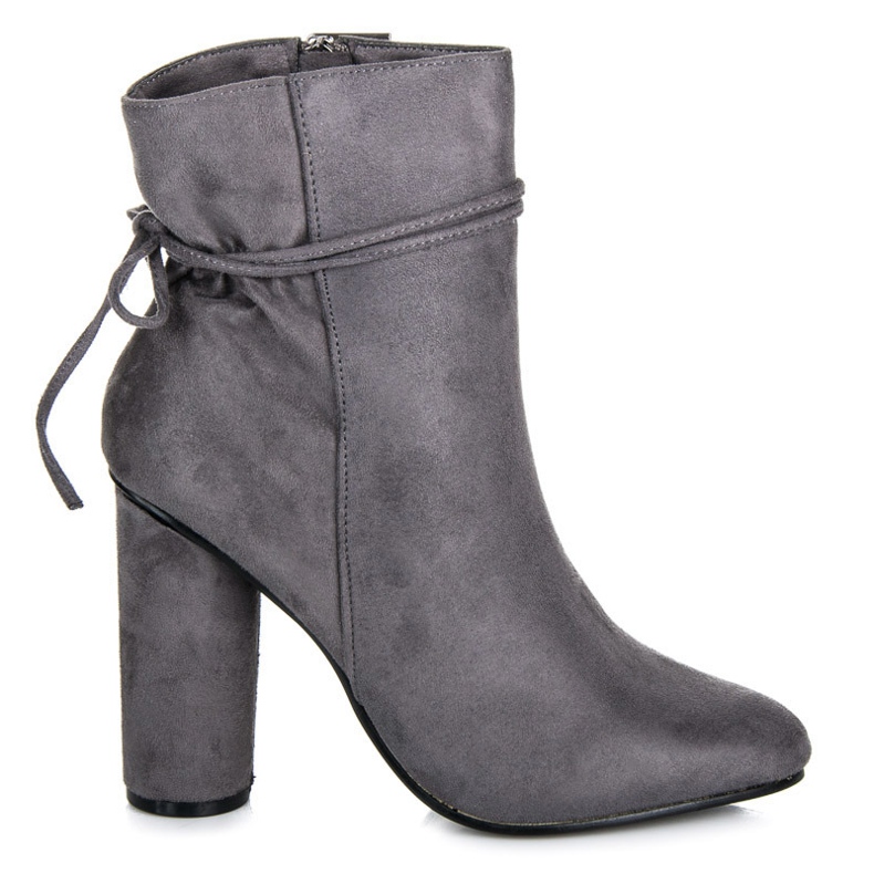 Vices New Collection Stivaletti in camoscio sul post grigio