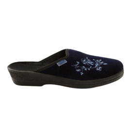 Pantofole da donna con ricamo Befado 219d426 blu blu navy