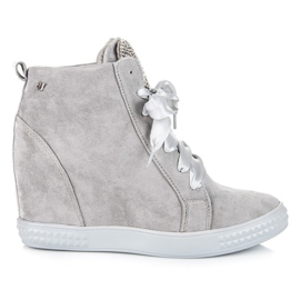 Vices New Collection Sneakers Legate Con Un Nastro grigio
