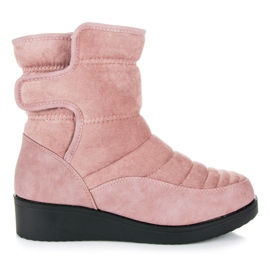 Seastar Stivali da neve in velcro rosa