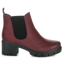 Vices New Collection Stivaletti Chelsea bordeaux rosso