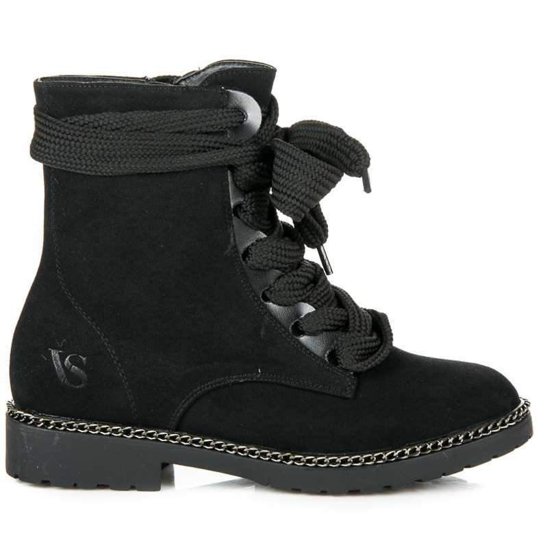 Vices New Collection Stivali con lacci larghi nero