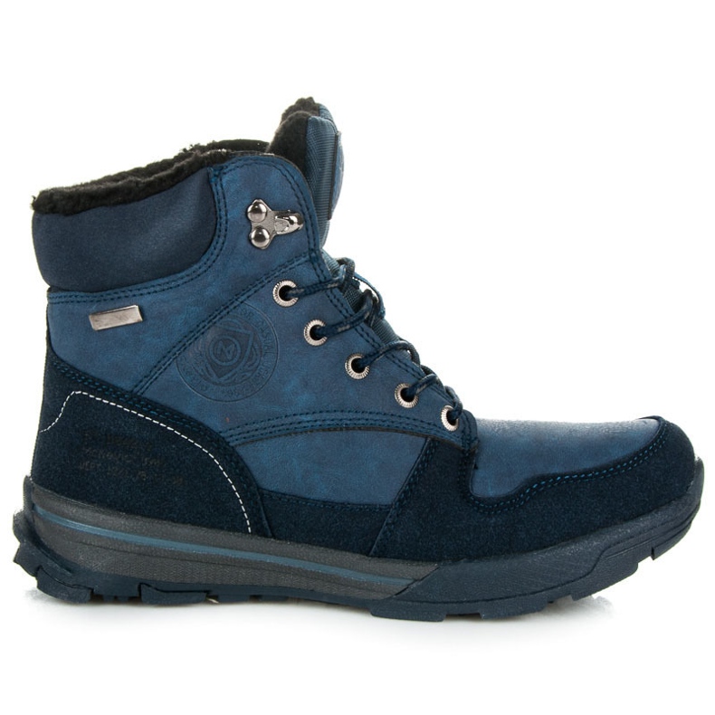 Mckeylor Calzature da donna con pelliccia blu