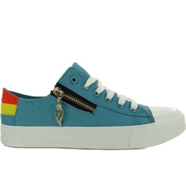Colorate sneakers mare W04 blu