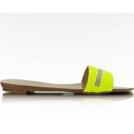 Pantofole estive A389 Giallo