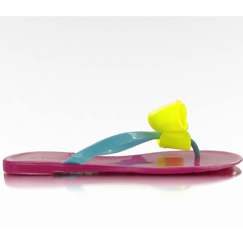 Infradito meliski IR-76 fucsia rosa giallo blu