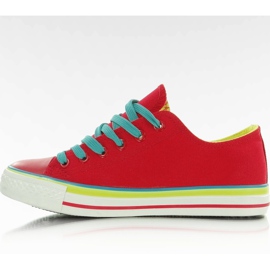 Sneakers AN1177 in tela rossa rosso