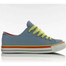 Sneakers in tela AN1177 blu chiaro