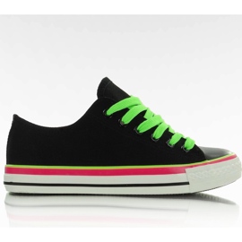 Sneakers AN1177 in tela, nere nero