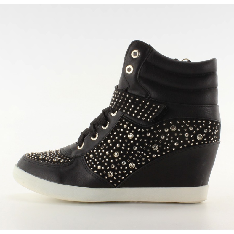 Sneakers con pietre 8072 nere nero