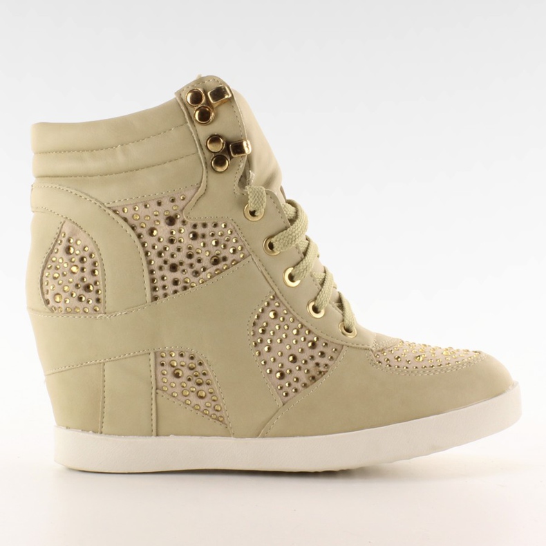 Sneakers con ganci 8073 beige