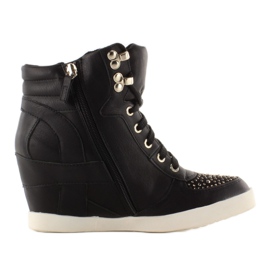 Sneakers nere con ganci 8073 nero