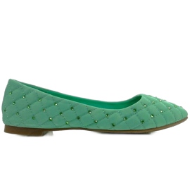Ballerine trapuntate XT373 verdi verde