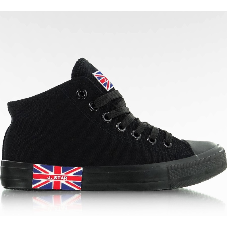 Scarpe da ginnastica con la bandiera N003 nera nero