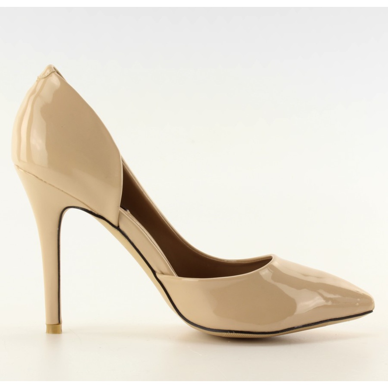 Décolleté asimmetriche U383 Beige nude