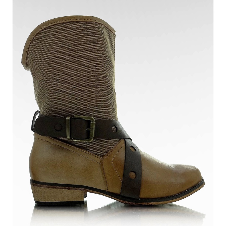 Stivali militari 11A5508 cammello marrone
