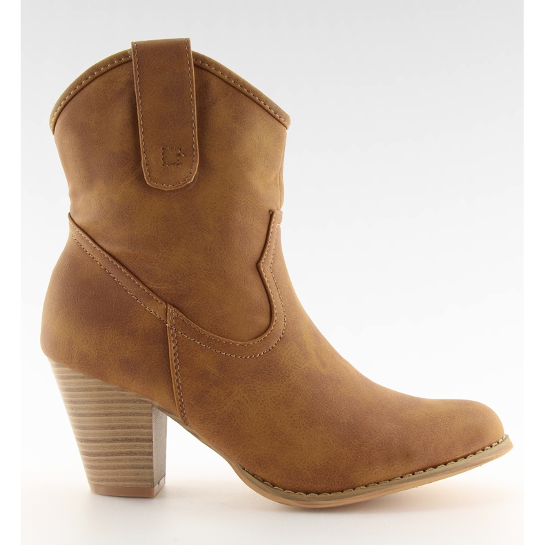 Eleganti stivali da cowboy HP8443 cammello marrone multicolore