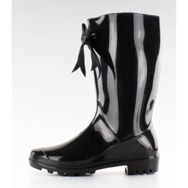 Galosce con fiocco legato B16D nero