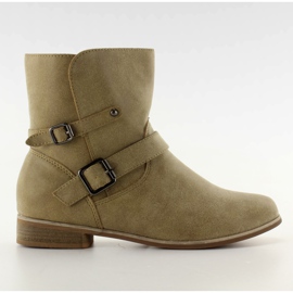 Stivali cassual Y343 kaki cachi