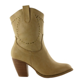 8397-Ga Stivali da cowboy color cachi