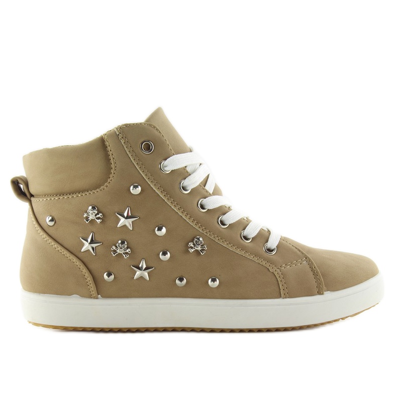 Sneakers Con Borchie 6016 marrone