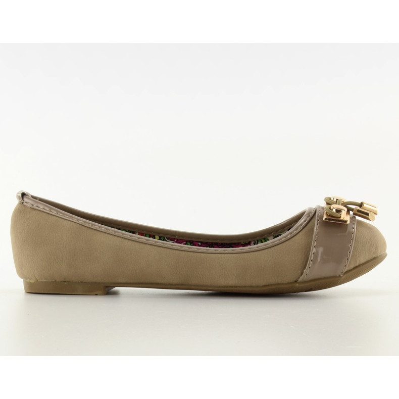 Ballerine accessori dorati Y20-21B cachi