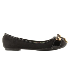 Ballerine accessori dorati Y20-21B Nero