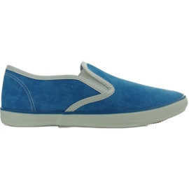 Sneakers blu oldschool 6037