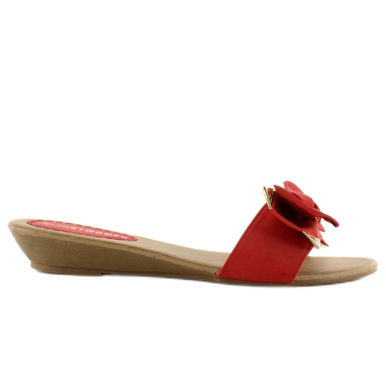 Eleganti pantofole rosse YC-51 rosso