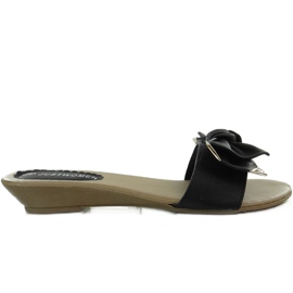 Eleganti pantofole nere YC-51 nero