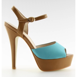 Décolleté con tacchi alti VB33050 Blu marrone
