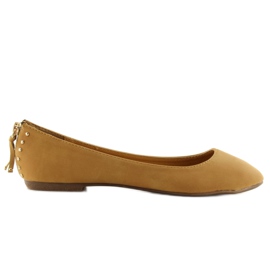 Ballerine con cerniera 18515-BAL cammello marrone