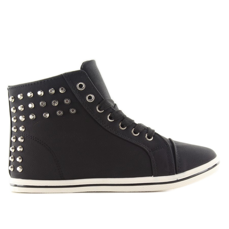 Sneakers con borchie G-27 nere nero