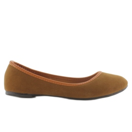 Ballerine con finiture cammello A310 marrone