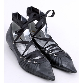 Ballerine con nastro intorno alla caviglia 391029-2 Noir nero