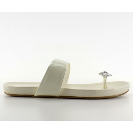 Infradito originale 809-1 bianco marrone