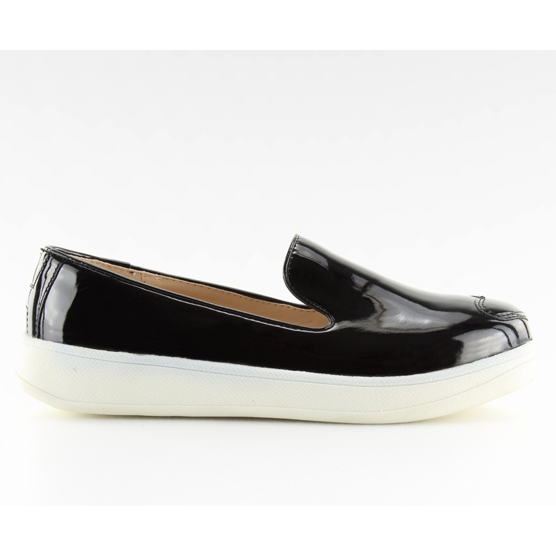 Sneakers slip-on laccato nero A917 nero