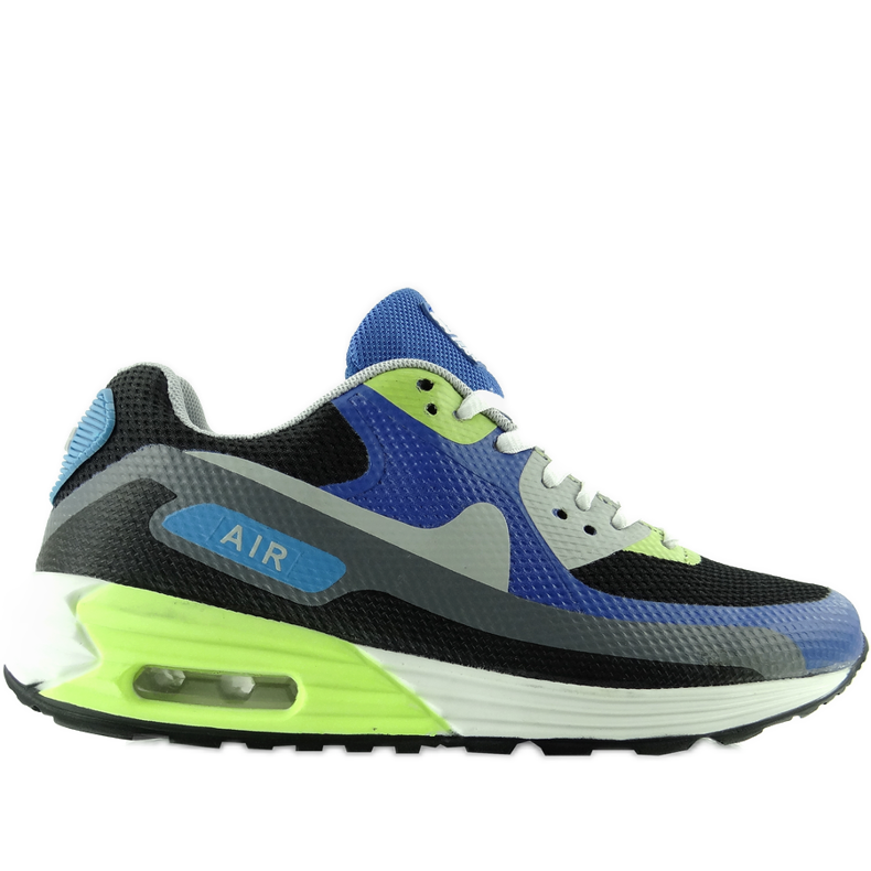 Sneakers Air B306M grigio-blu verde nero