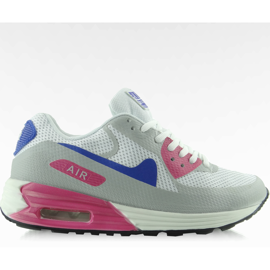 Scarpe sportive Air B306M bianco-grigio blu rosa