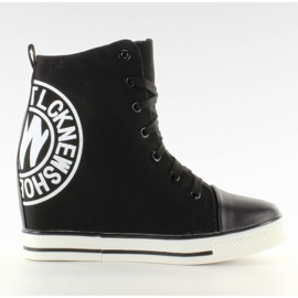 Sneakers con timbro di lino TL251 nero