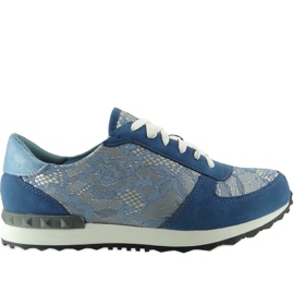 Scarpa sportiva con laccio Y620 Blu