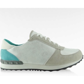 Scarpe sportive bianco pastello Y618 bianche multicolore marrone bianca
