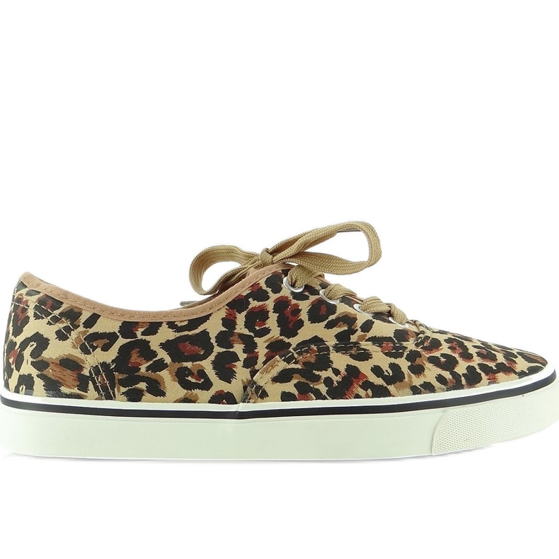 Sneaker K-75 Leopard con lacci marrone nero